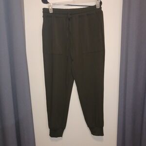 Loft Outlet Olive Green Drawstring Pockets Elastic Waist Jogger Sweat Pants  M
